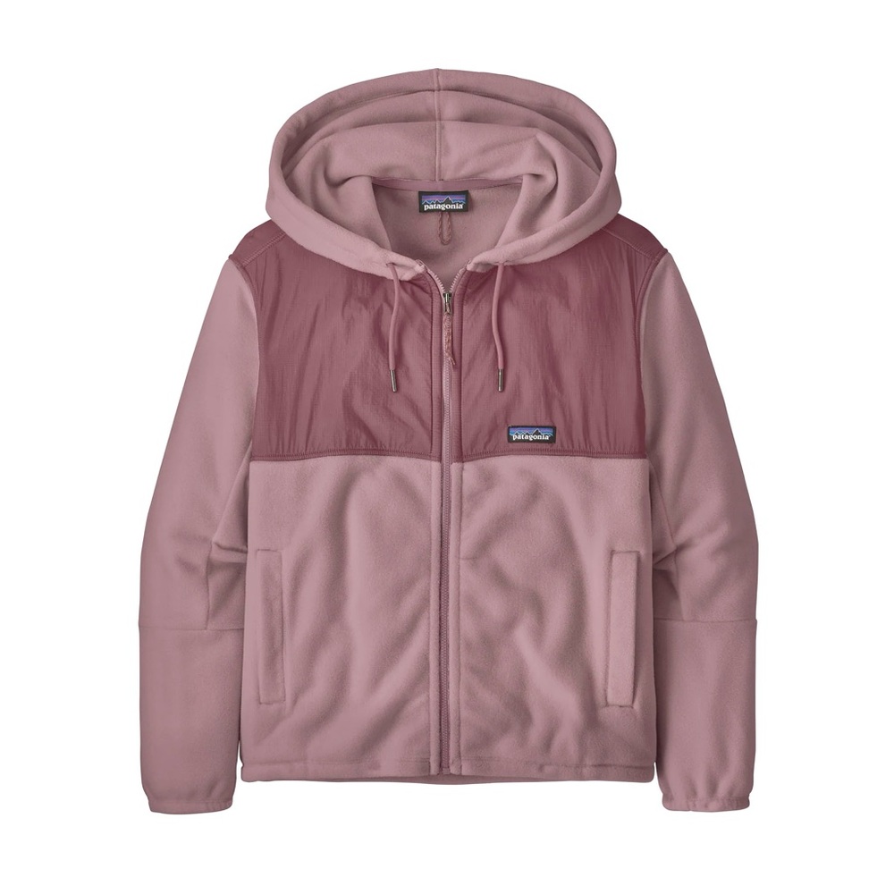 Patagonia Women’s Microdini Fleece Pink Zip Up Hoodie